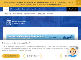'mpsv.cz' screenshot