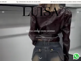luisaabbigliamento.com homepage screenshot