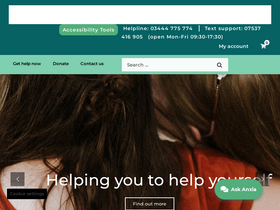 'anxietyuk.org.uk' screenshot