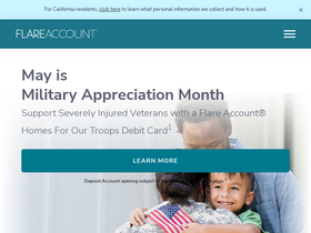'flareaccount.com' screenshot