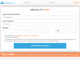'townflirts.com' screenshot
