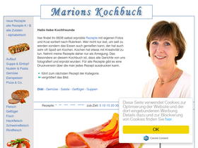'marions-kochbuch.de' screenshot