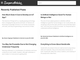 'sooperarticles.com' screenshot