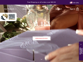 'aurahaircare.com' screenshot