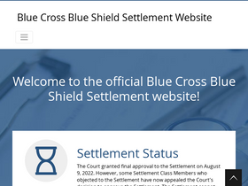 'bcbssettlement.com' screenshot