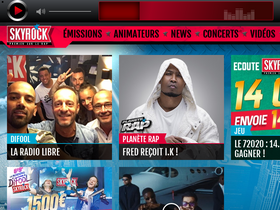 'skyrock.fm' screenshot