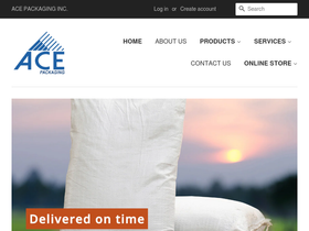 acepackinc.com homepage screenshot