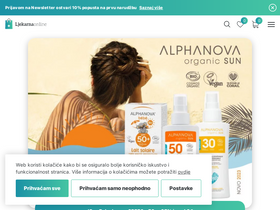 'ljekarnaonline.hr' screenshot