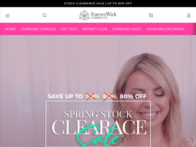 'foreverwickcandle.com' screenshot