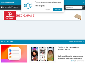 'igen.fr' screenshot