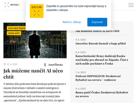 'investigace.cz' screenshot