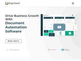'signdesk.com' screenshot