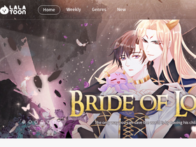 'lalatoon.com' screenshot