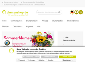 'blumenshop.de' screenshot