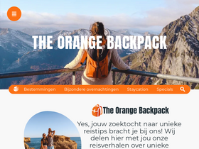 'theorangebackpack.nl' screenshot