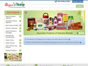 'ayurvikalp.com' screenshot