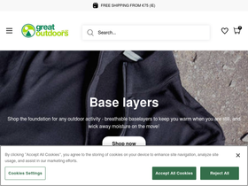 'greatoutdoors.ie' screenshot