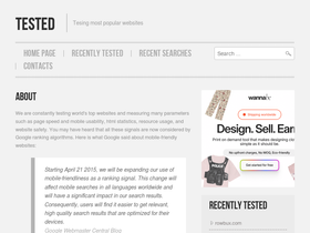 'testednet.com' screenshot