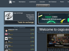 'csgo.exchange' screenshot