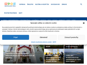 'bratislavskykraj.sk' screenshot