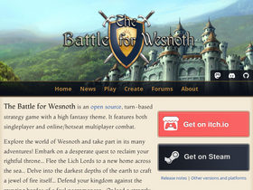 'wesnoth.org' screenshot