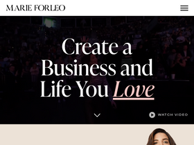 'marieforleo.com' screenshot