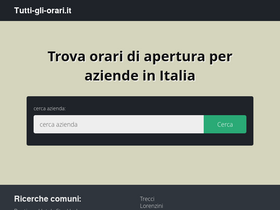 'tutti-gli-orari.it' screenshot