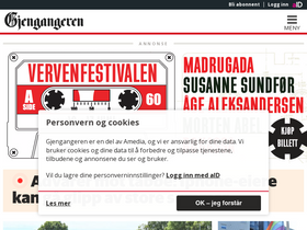 'gjengangeren.no' screenshot