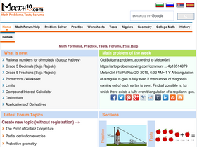'math10.com' screenshot