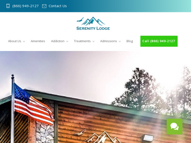 'serenitylodgelakearrowhead.com' screenshot