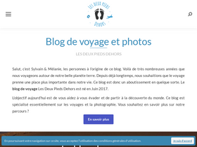 'lesdeuxpiedsdehors.com' screenshot