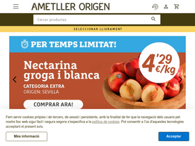 'ametllerorigen.com' screenshot