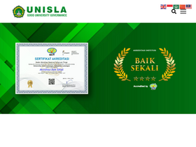 'unisla.ac.id' screenshot