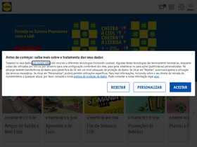 'lidl.pt' screenshot
