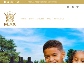 Sir Flax Products website screenshot