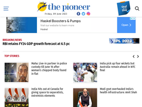 'dailypioneer.com' screenshot