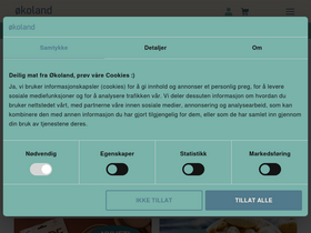 'okoland.no' screenshot