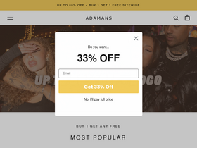 adjewellery.co.uk homepage screenshot