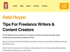 'rafalreyzer.com' screenshot