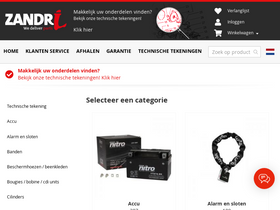 'zandri.nl' screenshot