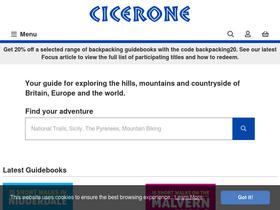 'cicerone.co.uk' screenshot