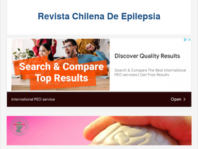 'revistachilenadeepilepsia.cl' screenshot