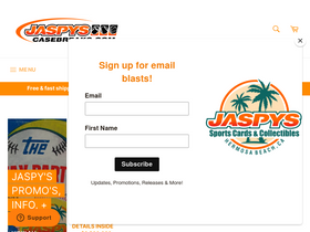 'jaspyscasebreaks.com' screenshot