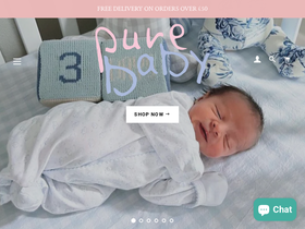 Pure Baby website screenshot