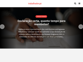 'trabalhador.pt' screenshot