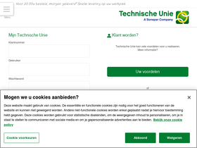 'technischeunie.nl' screenshot