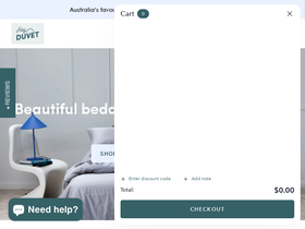 Hey Duvet™ homepage screenshot