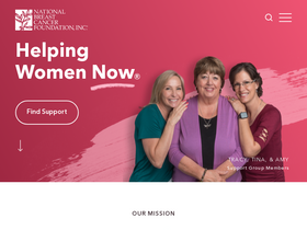 'nationalbreastcancer.org' screenshot