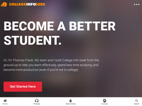 'collegeinfogeek.com' screenshot