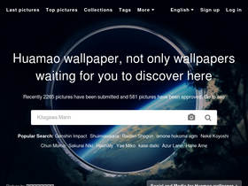 'huamaobizhi.com' screenshot